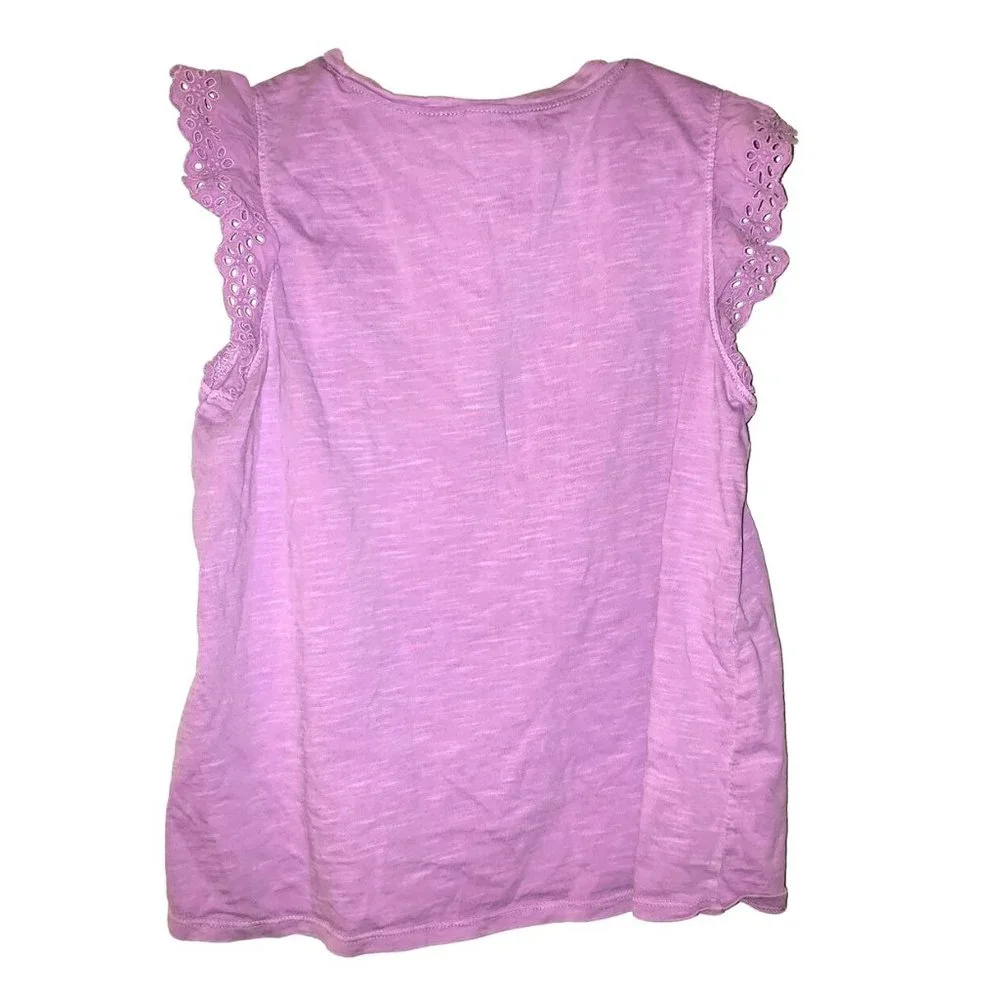 Gymboree Girls‎ 14 Years Eyelet Trim Tank Lavender